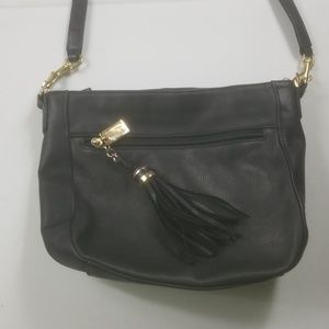 Tignanello black leather hobo shoulder bag